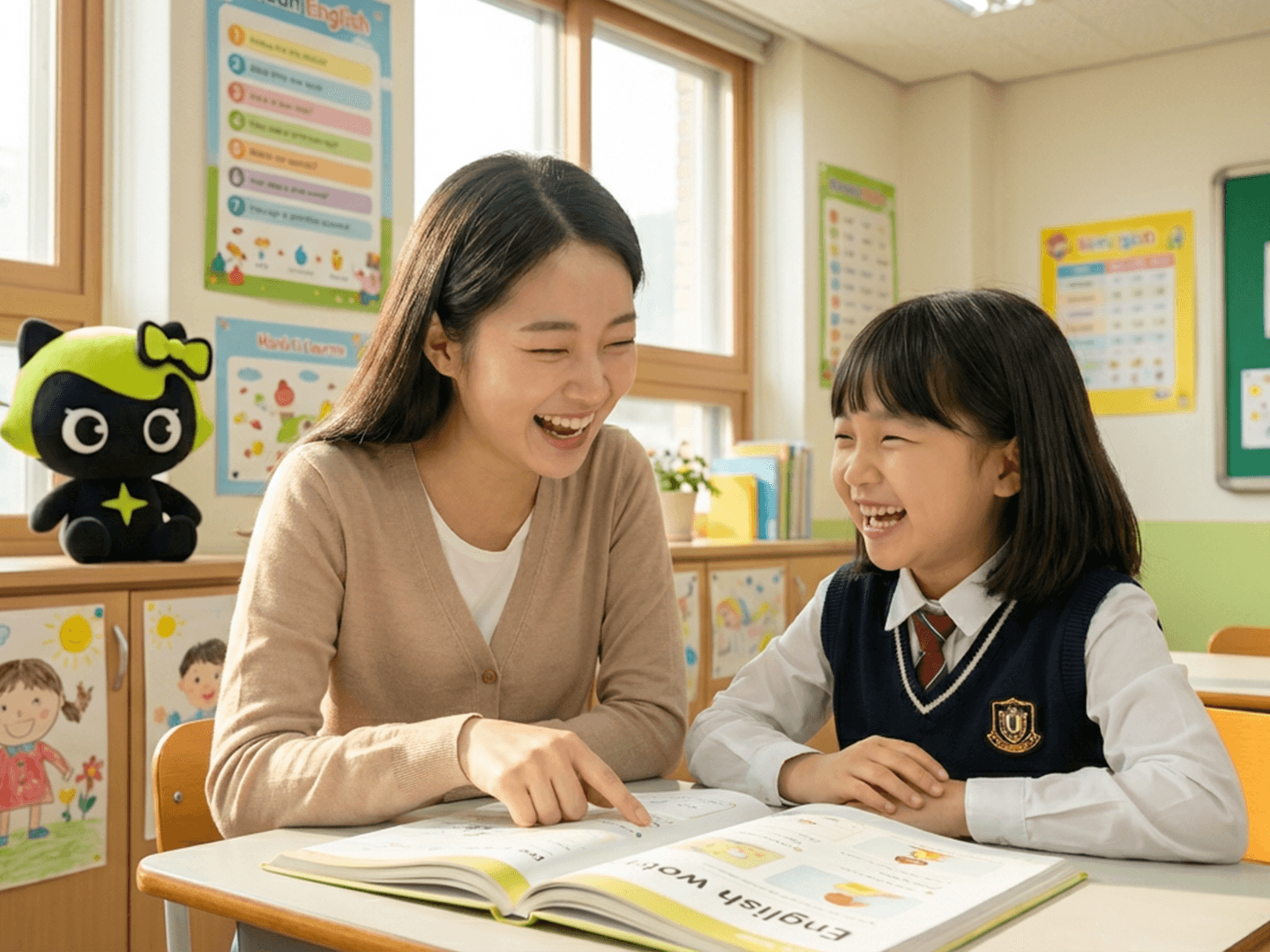 학부모와 아이가 함께하는 미래엔영어 수업